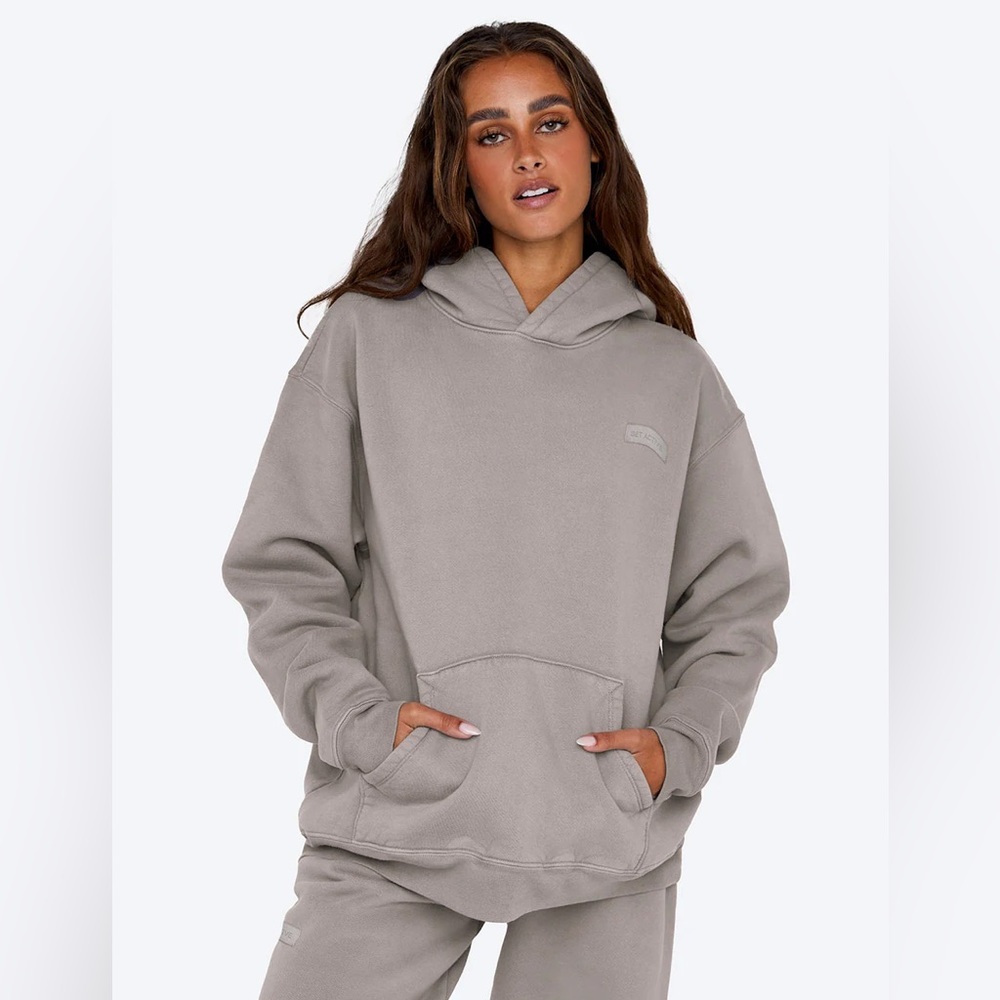 Set Active Hoodie Sweatshirt STONE S NEW